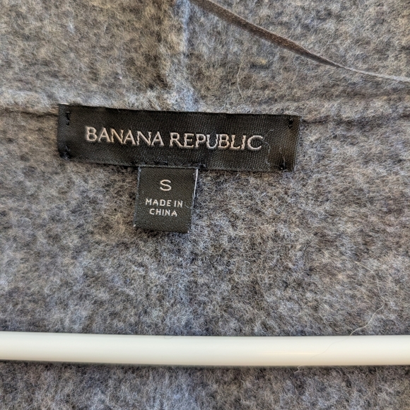 Banana Republic Womens Small Wool Blend Open Cardigan Gray Cozy Casual Classic - Picture 10 of 10
